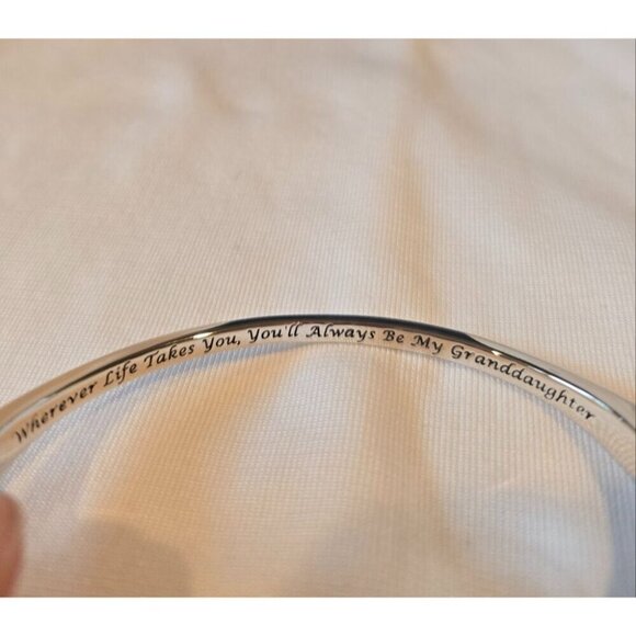 The Bradford Exchange Silver Bracelet with Open-Ended Design and Decorat… - Picture 2 of 6